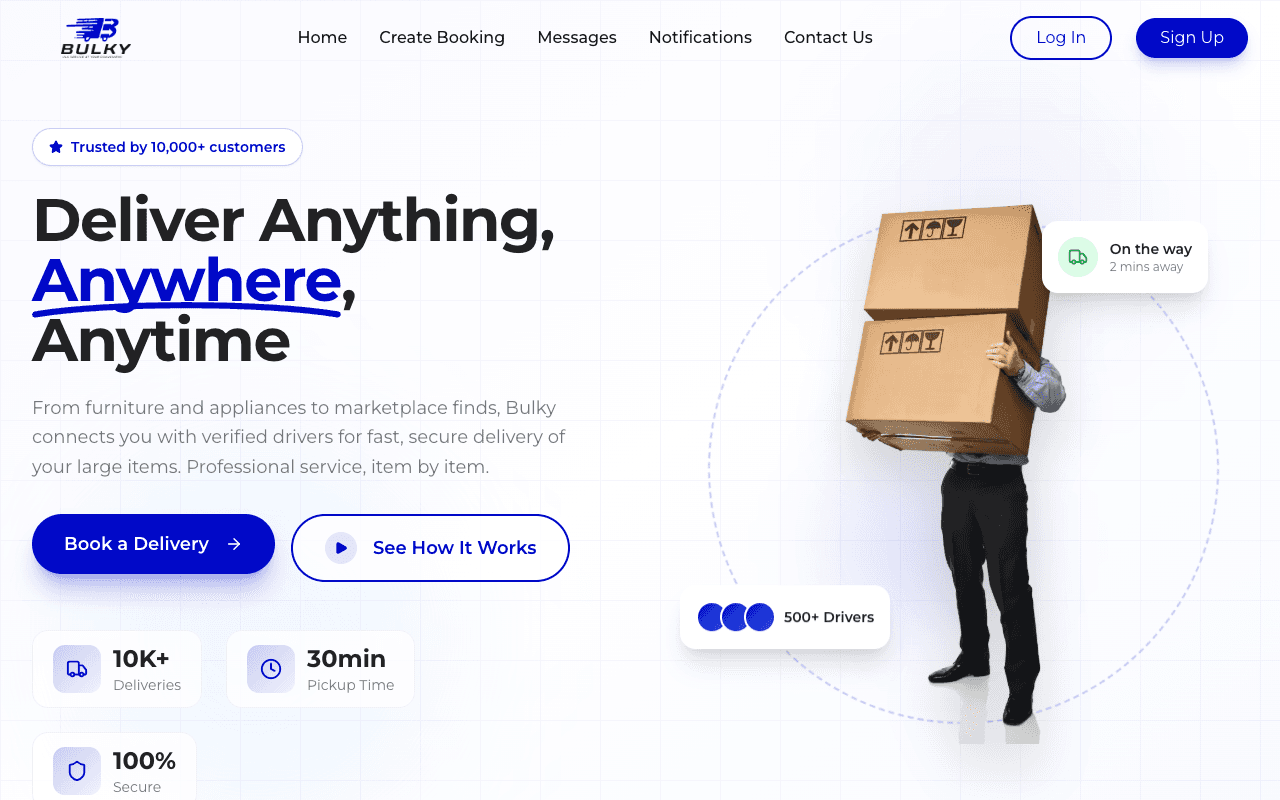 Bulky | Reliable Bulk Delivery