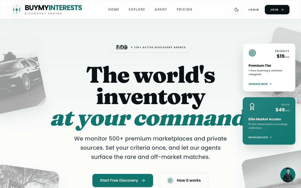 BuyMyInterests | Discovery Engine