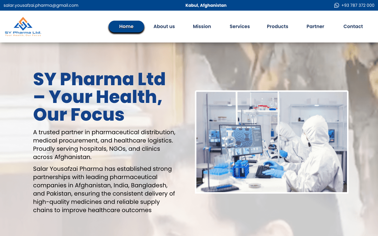SY Pharma Ltd | Healthcare Logistics
